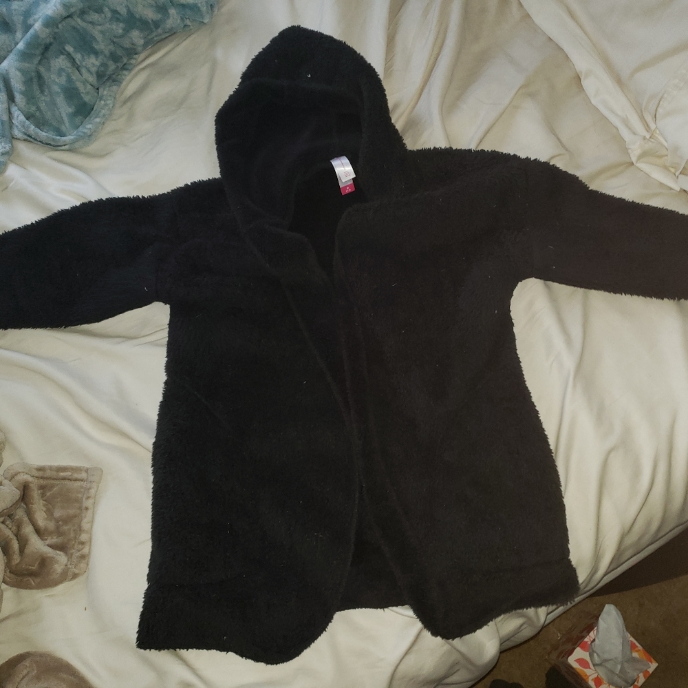 Fuzzy Black cardigan